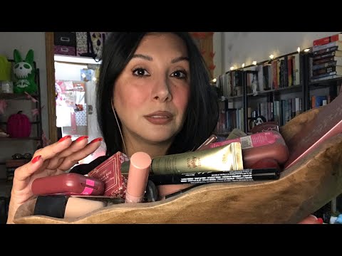 Autumn Makeup Tray| Pan Project Gum Chewing ASMR 