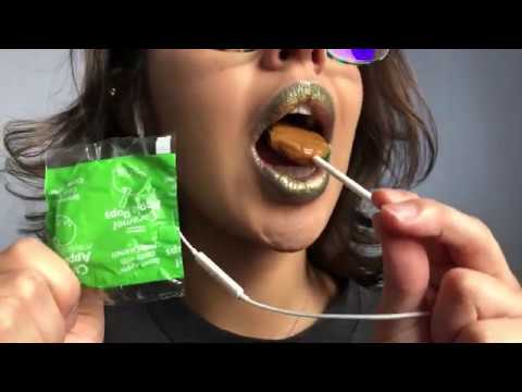 ASMR- LOLLIPOP, HARD CANDY CHEWING