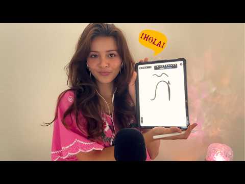 ASMR enseñándote español [en inglés] 