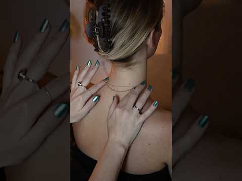 ASMR back scratch & jewelry tingles 💫 #asmr #asmrsounds #asmrjewelry