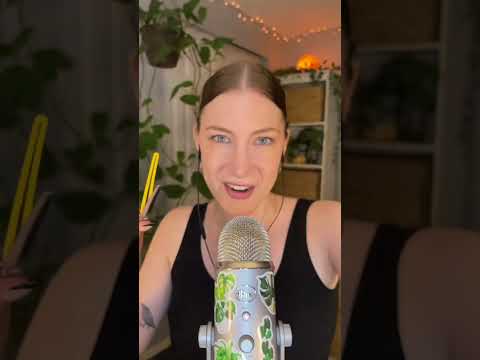 putting big yellow clips in your hair #asmr #asmrsounds