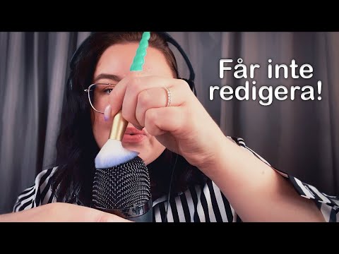 ASMR Men jag får INTE redigera videon! 😱🙈