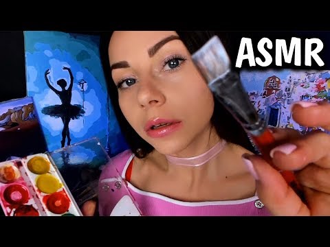 АСМР РИСУЮ НА ТВОЕМ ЛИЦЕ 😴 КИСТИ ПРИКОСНОВЕНИЯ ✋ РОЛЕВАЯ ИГРА ХУДОЖНИК ✨ ASMR Drawing On Your Face