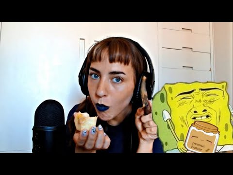 asmr comiendo manzana con mantequilla 🥜🥜🥜🥜