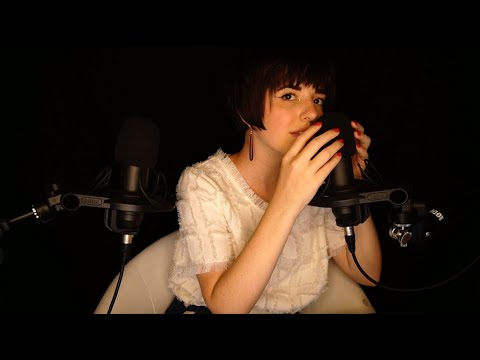 ASMR New Equipment Playtime (binaural whispers/trigger assortment)