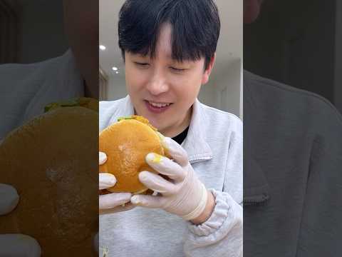 KFC Burger MUKBANG🍔 #shorts