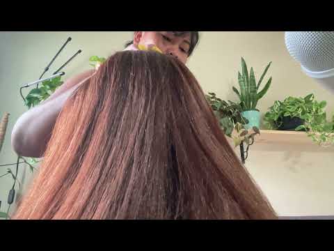 Extra Tingles | ASMR | Scalp Check | Scalp scratching| Hair Brushing Hair Play ~ Hairline ☺️