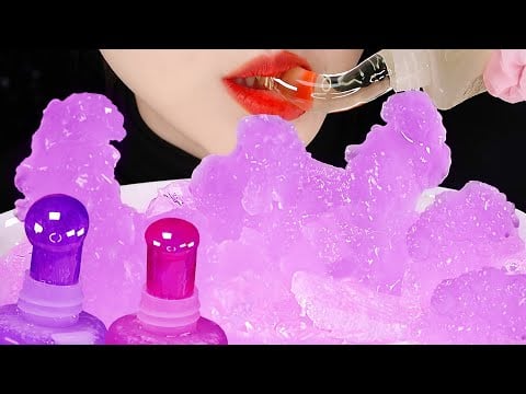HONEY JELLY ASMR INSTANT ICE EATING ASMR