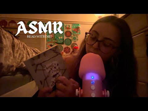 ASMR reading to you *CLICKY WHISPERS* *GENTLE PAGE TURNING*