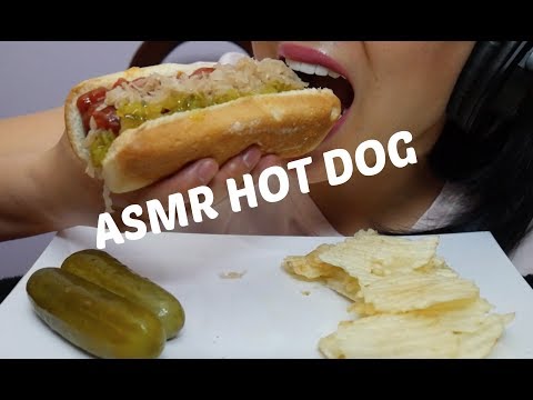 ASMR Jalapeno Cheese Dog (EATING SOUNDS) No Talking | SAS-ASMR