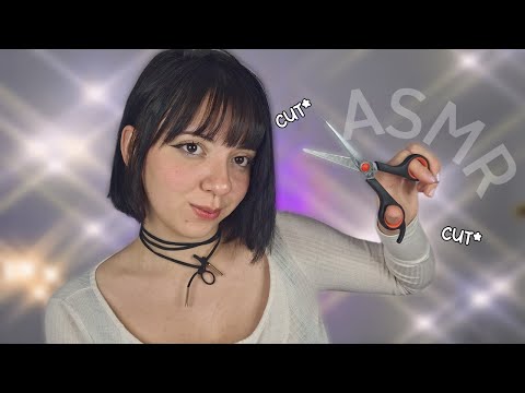 ASMR 😴 CORTANDO SEU CABELO COM CARINHO ✂️