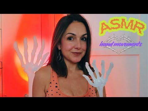 Little Sounds ASMR | Skeleton Hand Movements to relax or spook you 🎃 with Whispers and Mouth Sounds