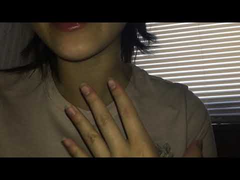 [ASMR] inaudible whispering| lip gloss application | a lot of mouth sounds| relaxing