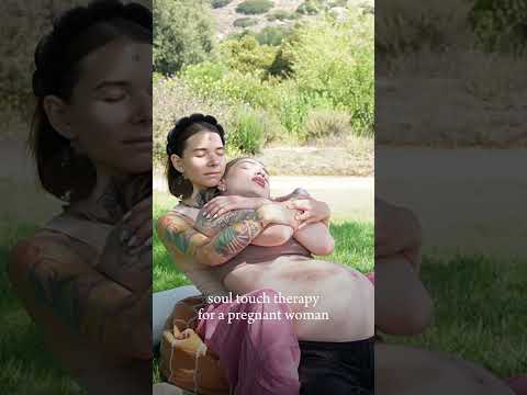 Soul Touch Massage for Pregnant Woman in the Park | ASMR Prenatal Massage, Doula & Rebozo Inspired