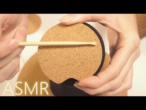 ASMR | Scratching and Tapping Cork (No Talking, 4K)