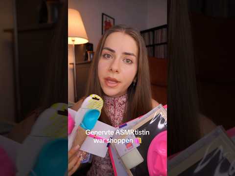 Genervte ASMRtistin #asmr #roleplay #haul #ytshorts