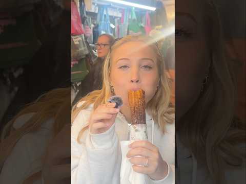 Eating londons best churros asmr
