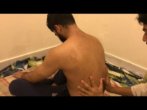 Back Massage | Pay Attention to the sounds my hands make| ASMR MASSAGE 💈