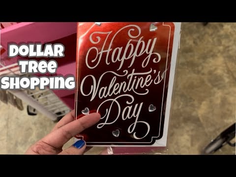 ASMR Shopping Dollar Tree Happy Valentine’s Day + Gift for Aunt Shelly! (ASMR Crinkle Sounds)