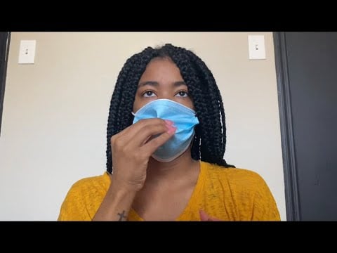 ASMR playing in friend hair roleplay (slight gum chewing)