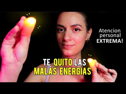 ASMR español QUITANDO MALAS ENERGIAS (Atencion personal EXTREMA) 💛