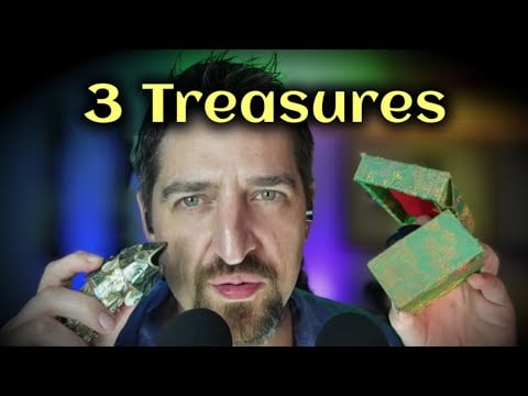 ASMR 3 Triggers: Treasure from my Childhood Home #Binaural #SleepAid #Relaxing
