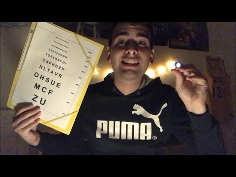 ASMR ROLEPLAY Orthoptiste (Examen des yeux , tests médicaux) 🌘