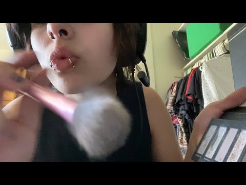 asmr - doing ur makeup quickly :p