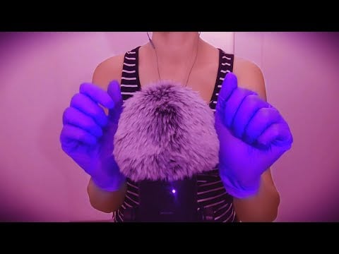 🎧 ASMR  Latex Gloves  & Fluffy Mic Sounds (No Taking)
