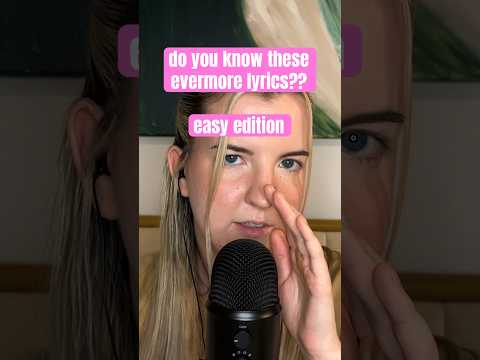 ASMR Can you guess what song these taylor swift lyrics are from?? #taylorswift #asmr #evermore