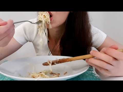 ASMR | Eating Spaghetti Carbonara | No Talking | Lady M. ASMR