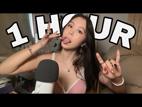 ASMR 1 Hour of Spit Painting (Personal Attention and Wet Mouth Sounds) (Looped)