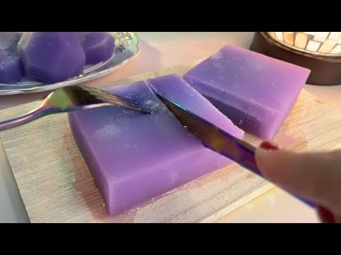 ASMR │ Cutting Sound of Slime Sponge -relaxing sounds (No talking)