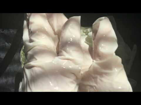 LATEX GLOVES LAYERING👉 slippery & shiny with OIL🎧 [[ASMR]]
