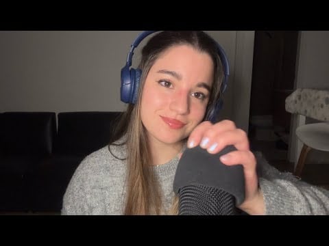 ASMR MIC TRIGGERS NO TALKING (gripping, rubbing, scratching & swirling) w/ mouth sounds 
