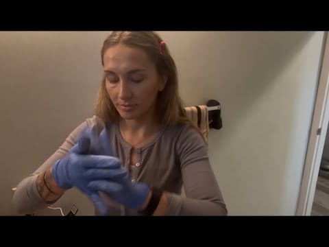 ASMR With Nitrile Gloves! 🧤 Doing my entire make up wearing gloves