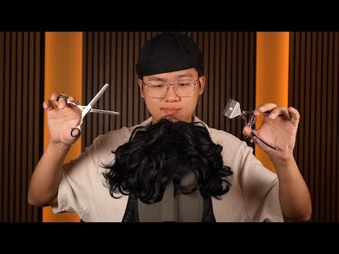 [ASMR] The MOST realistic barbershop haircut EVER💈