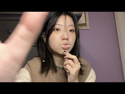 asmr mic nibbling w/ a bit of hand movements