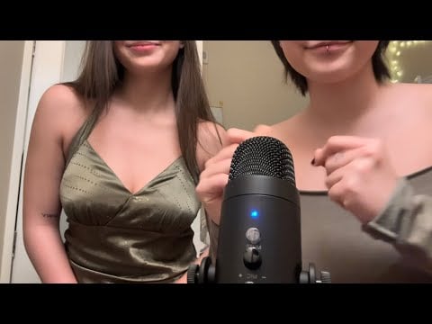 Asmr on my roommate ! (Hair play, back scratches, skin tracing ) 