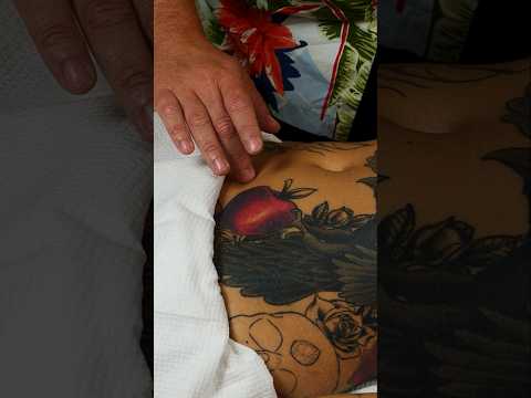 Light touch & Oil Belly Massage to relax the Vagus nerve