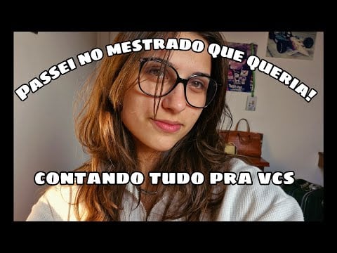 ASMR: PASSEI NO MESTRADO✨️