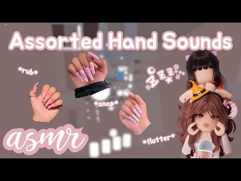 ꒰ Roblox ASMR 🎀 ꒱ Cozy Assorted Hand Sounds 🫶🏻💭 𝜗𝜚 ˎˊ˗