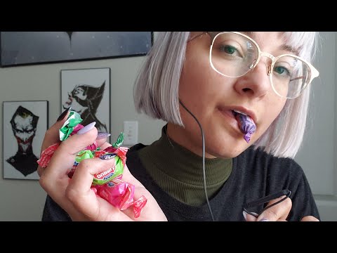 ASMR | Lo-Fi Gum Chewing w/ Whispered Rambling & Wrapper Crinkling