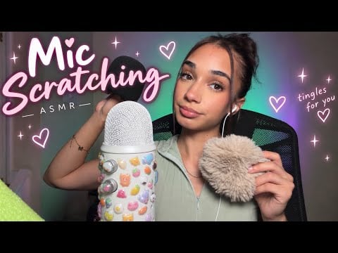 ASMR Mic Scratching (no talking after intro✨)