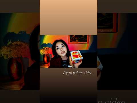 ASMR/ asosiy video MUKBANG kanalda #relax #asmr #triggersforsleep #visualtingle #tingles