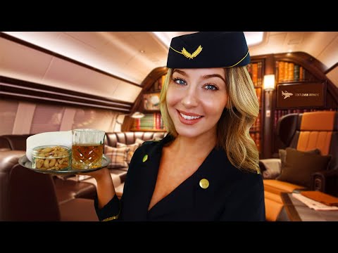 ASMR GENTLEMEN AIRWAYS ✈️| Private Flight Attendant Roleplay