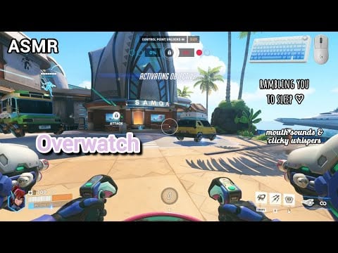[ASMR Overwatch 2] rambling you to sleep♡ keyboard & mouth sounds~