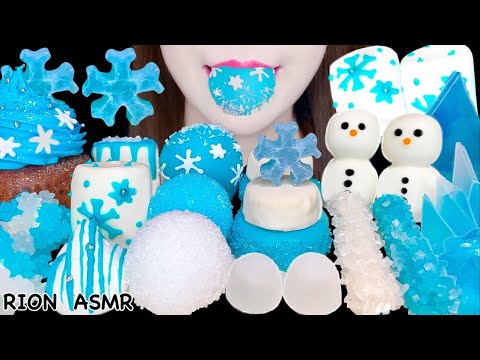 【ASMR】【咀嚼音 】WINTER THEMED DESSERTS 冬のデザート PLANET GUMMI MUKBANG 먹방 食べる音 EATINGSOUNDS NOTALKING