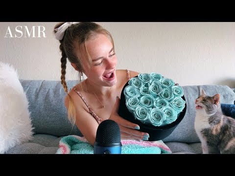 ASMR | *Rose Forever*🌹 Unboxing w/ Velvet Scratching and Tapping