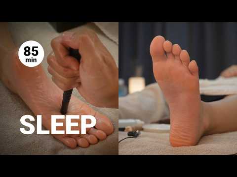 SLEEP 足つぼ | うつ伏せ足つぼ | オイルとカッサで足裏 | 肩こり | 20代女性
